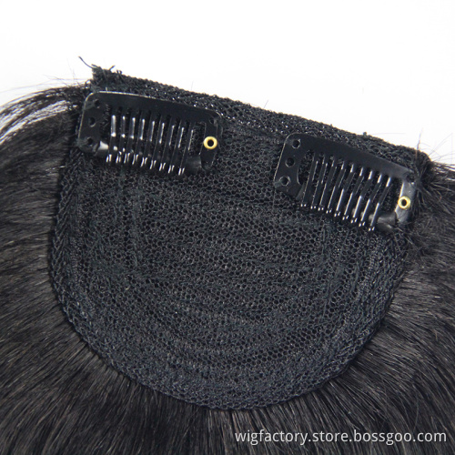 Cheap hair puff piece and fringe hair piece, detachable human hair fringes, clip in human hair bang front fringe hair extension